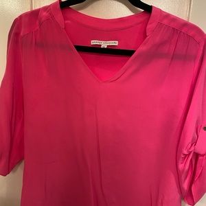 Amanda Uprichard Pink Blouse Small. *silk